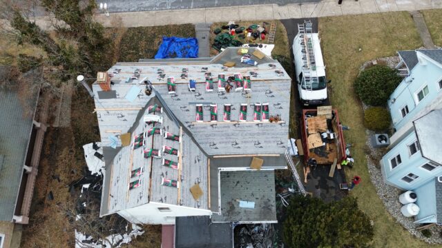 Underlayment and Ice Shield installed