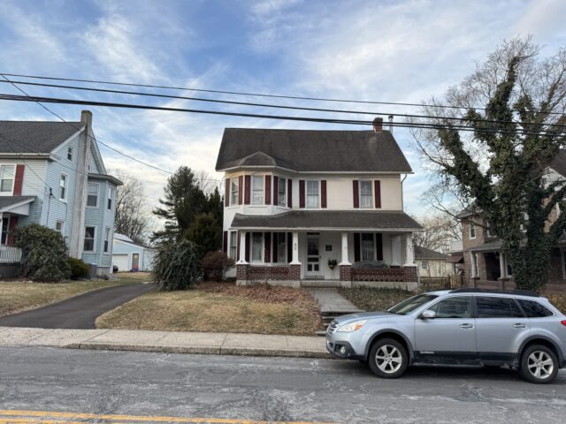 Front of house before roof work