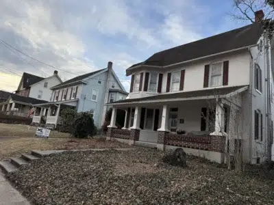 Side view of roof before replacement in Perkasie PA