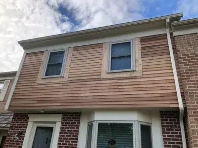Completed siding replacement on a residential home in Skippack, PA by XL Home Improvements